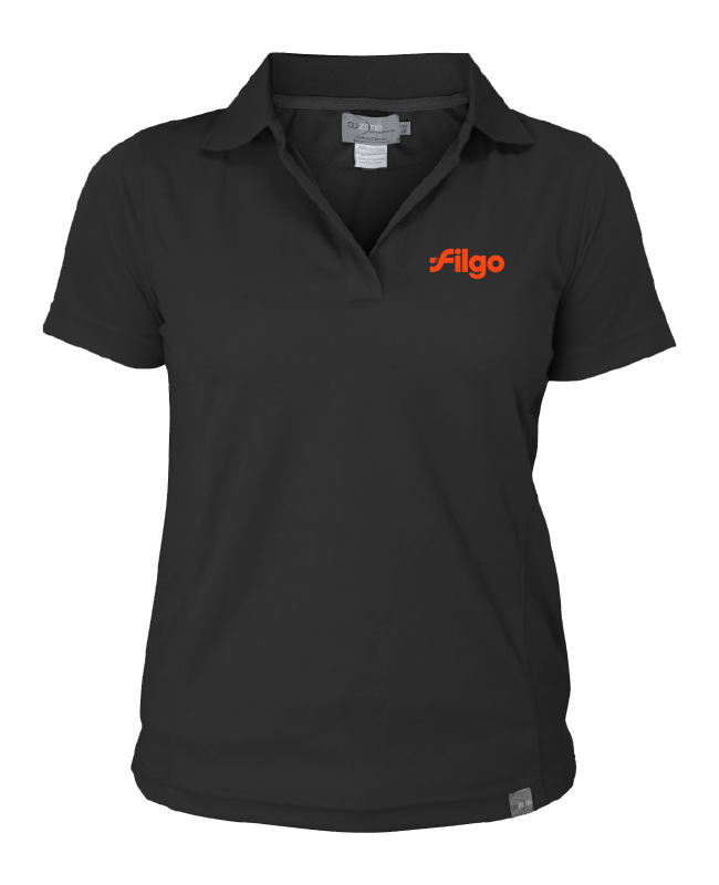 FILGO - A7015W Polo piqué Ace femme (NOIR) - SE. S14742 (AVG)